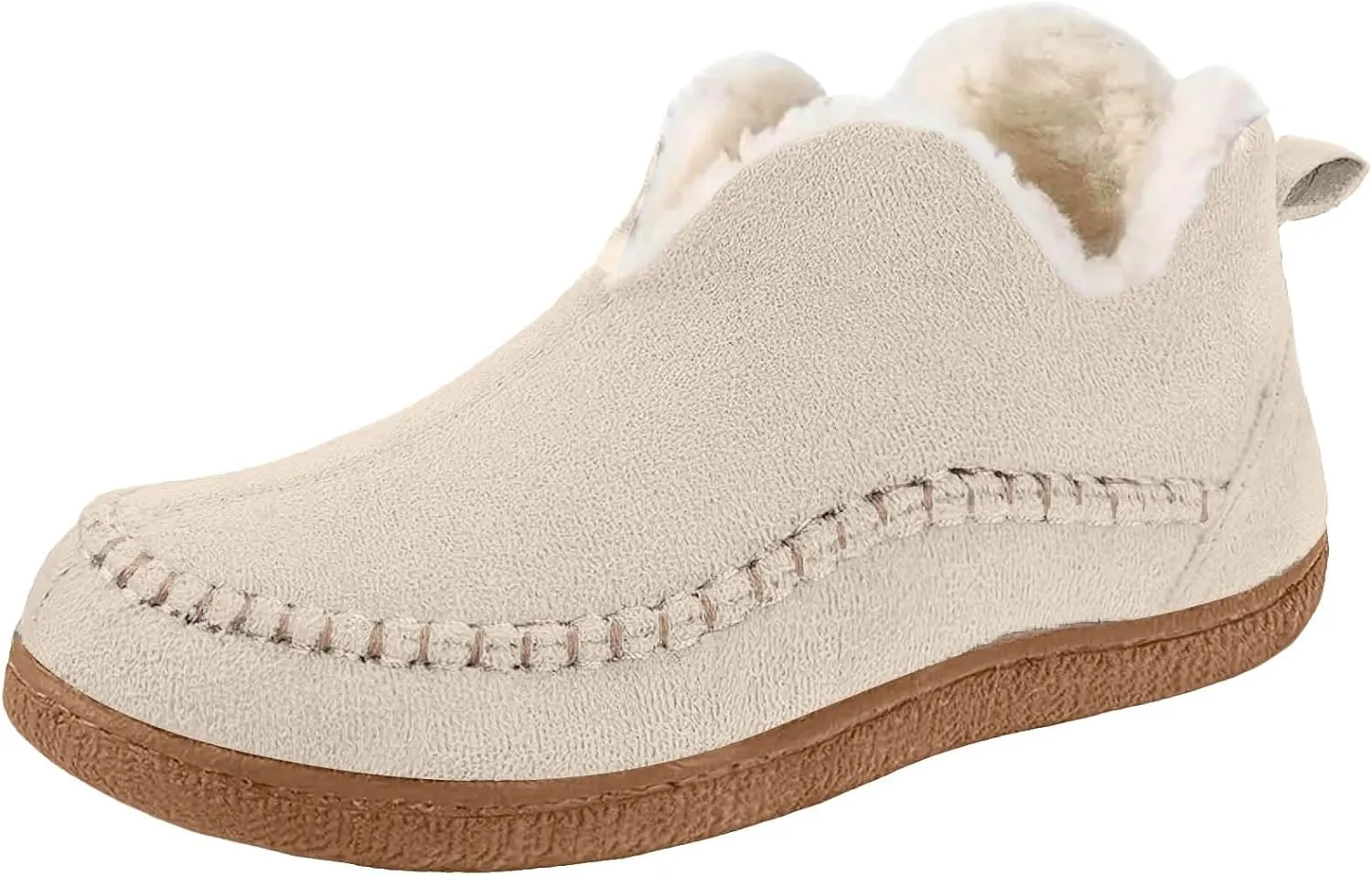 Ankle Boots for Women, Winter Warm Cozy Suede Ankle Boots With Memory Foam Comfy Non Slip House Shoes For Indoor Outdoor