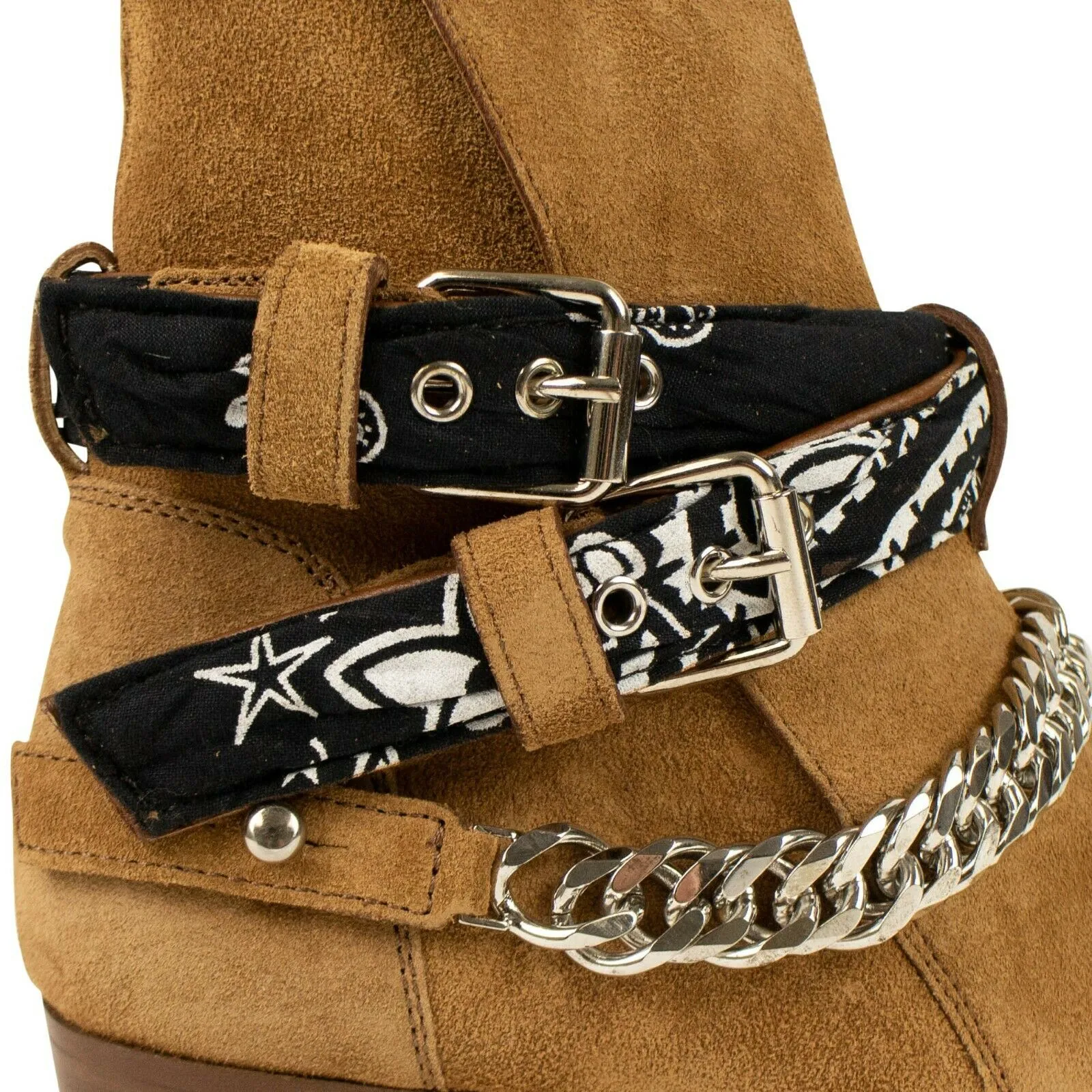 Brown Bandana Buckle Boot