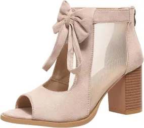 Chunky Heels For Women Dressy Open Toe Ankle Strap Pumps Shoes Chunky Block High Heels Casual Summer Heeled Sandals
