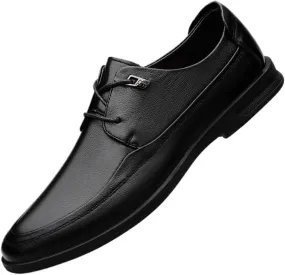 Classic Business Pointed Toe Leather Shoes Men's Luxury Dress Shoes Elegant Wedding Prom Non-Slip Oxford Classic Brogue Wedding Business