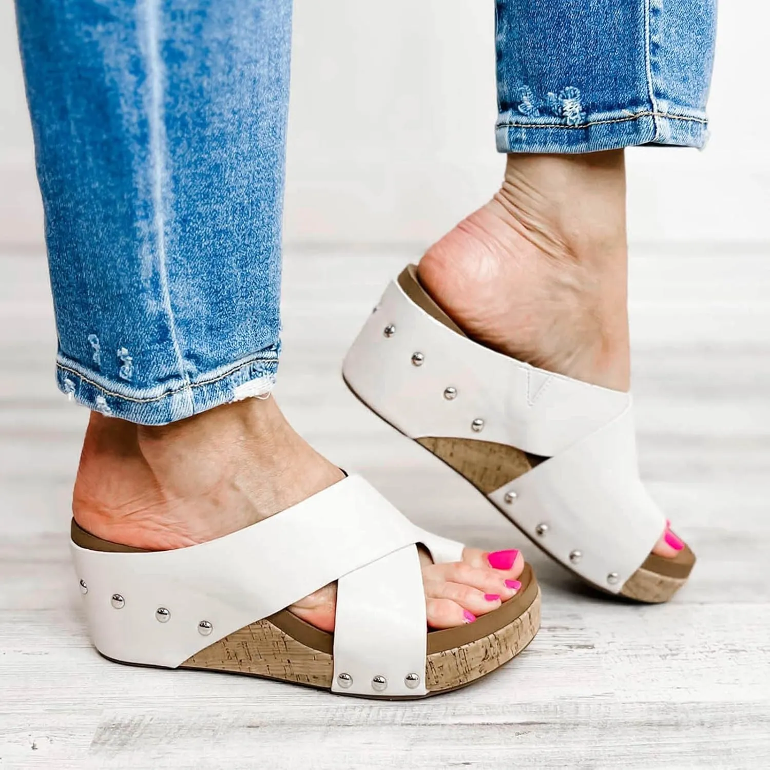 Elegant Wedge Sandals for Women Comfortable Summer Platform Casual Dress Sandal Banquet Sandals for Women
