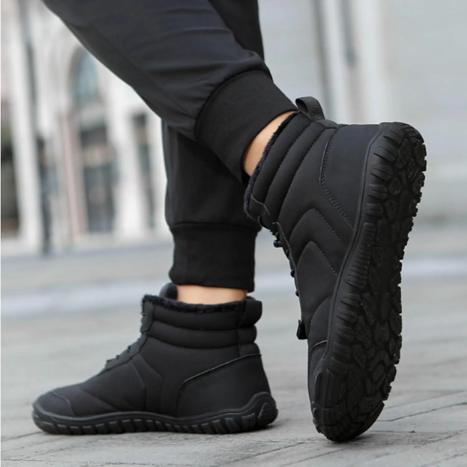 Fashion Snow Boots for Men and Women Plush Insulated Winter Boots Comfort Flat Soled Cold Insulated Boots