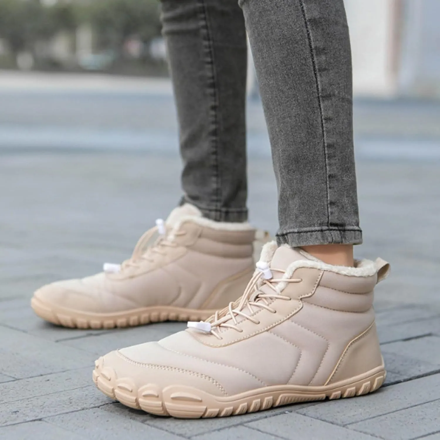 Fashion Snow Boots for Men and Women Plush Insulated Winter Boots Comfort Flat Soled Cold Insulated Boots