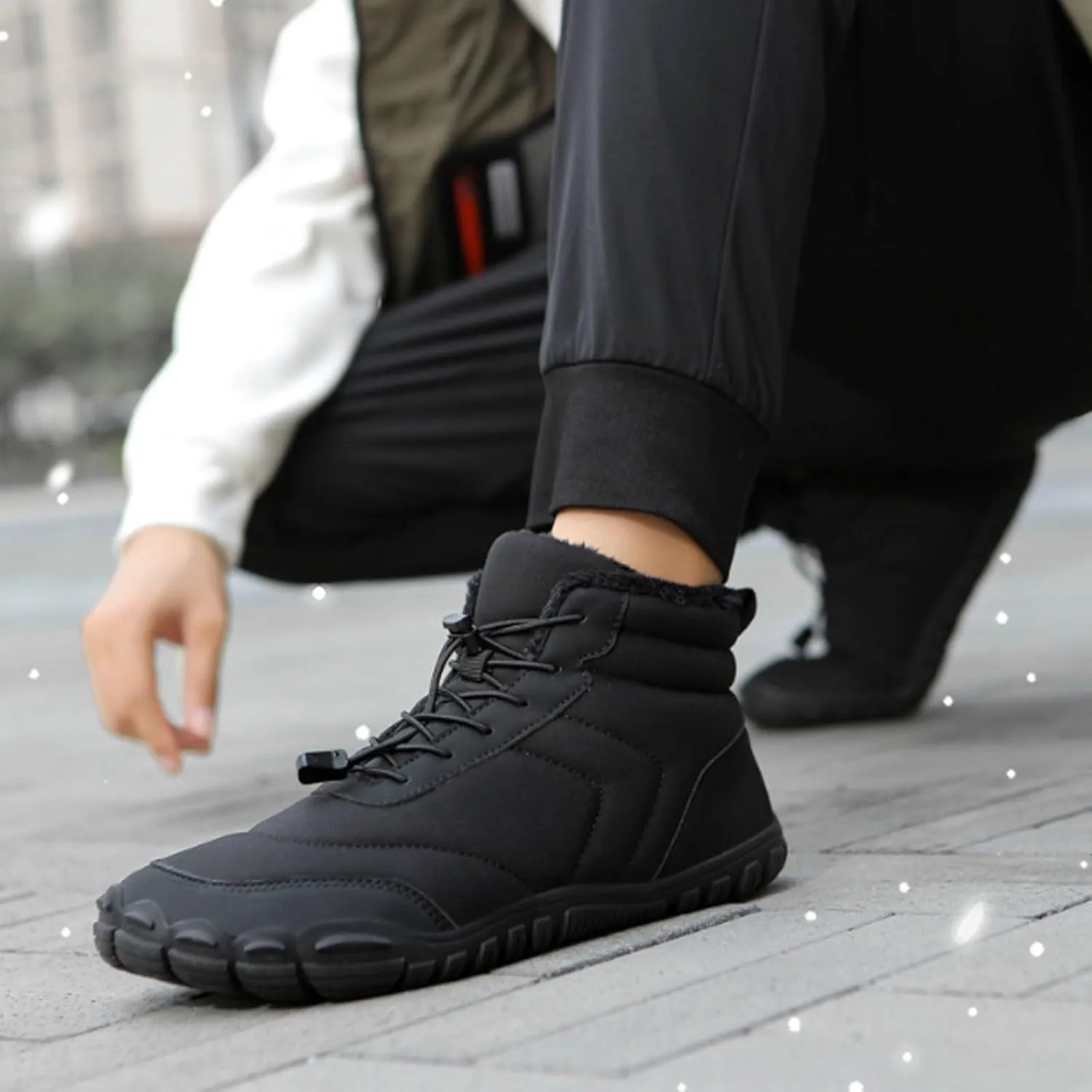 Fashion Snow Boots for Men and Women Plush Insulated Winter Boots Comfort Flat Soled Cold Insulated Boots