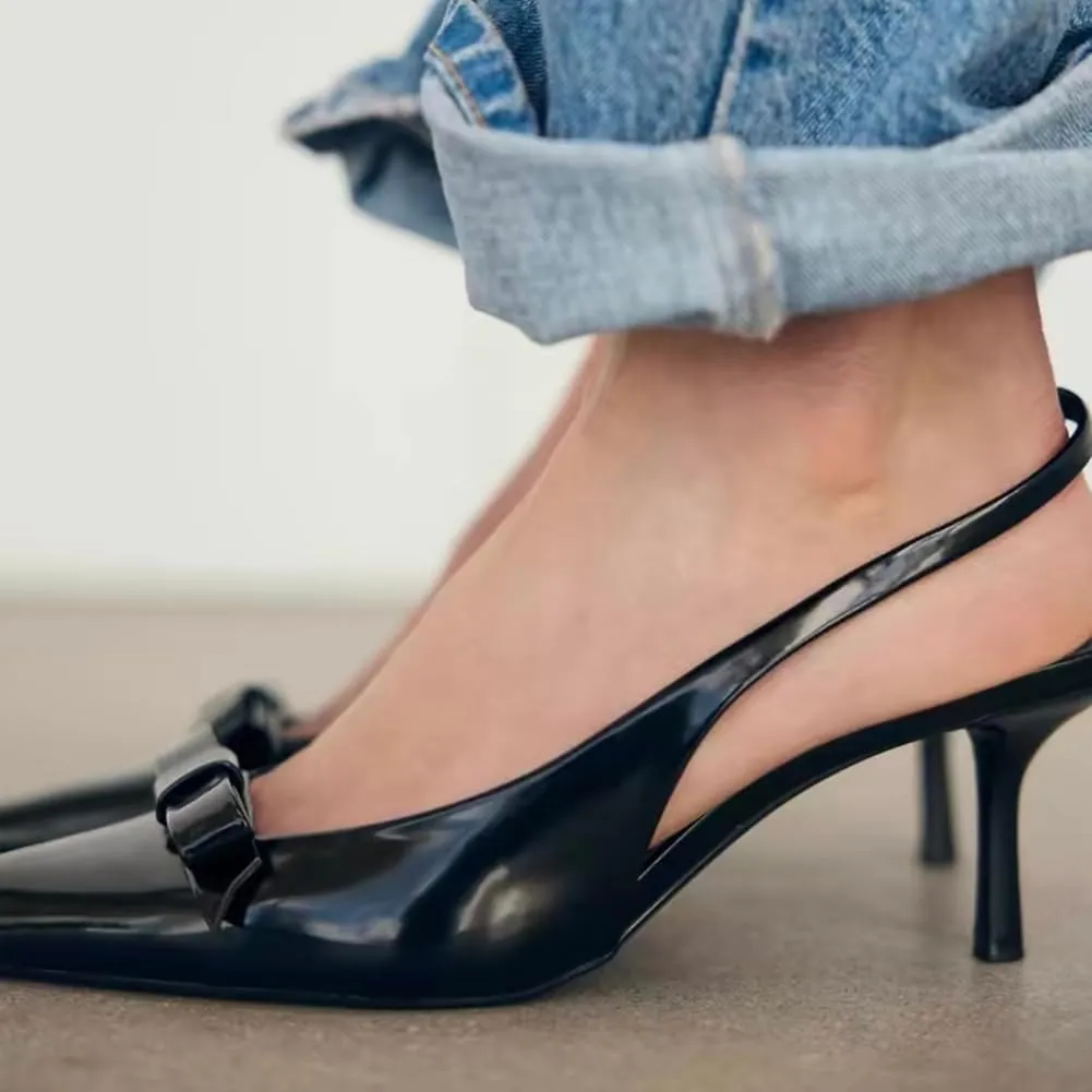 Kitten Heels for Women Stiletto Heels Pointed Toe Pump