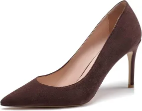 Mettesally Women's High Heel Pumps Pointed Closed Toe Bridal Wedding Party Sexy Pumps Basic Formal Dress Shoes